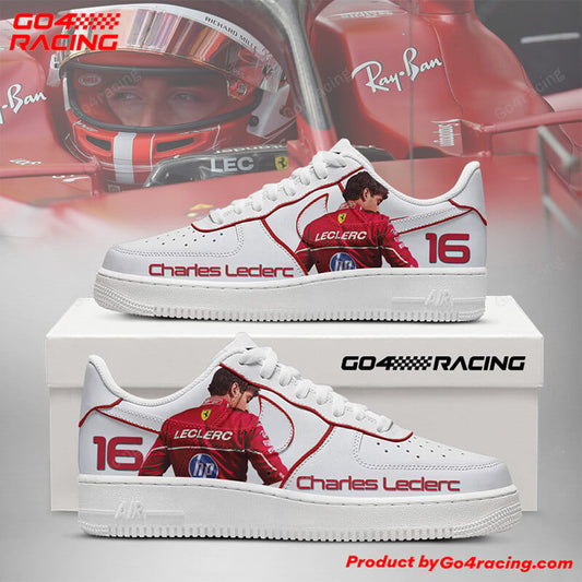 Ideafootwear Charles Leclerc - Ferrari Air Low-Top Sneakers Shoes For Men And Women 1