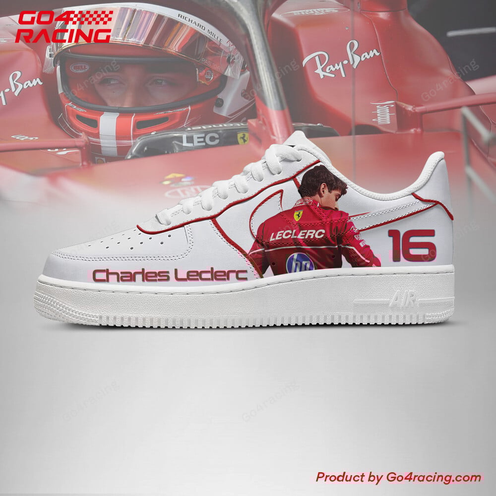 Ideafootwear Charles Leclerc - Ferrari Air Low-Top Sneakers Shoes For Men And Women 1