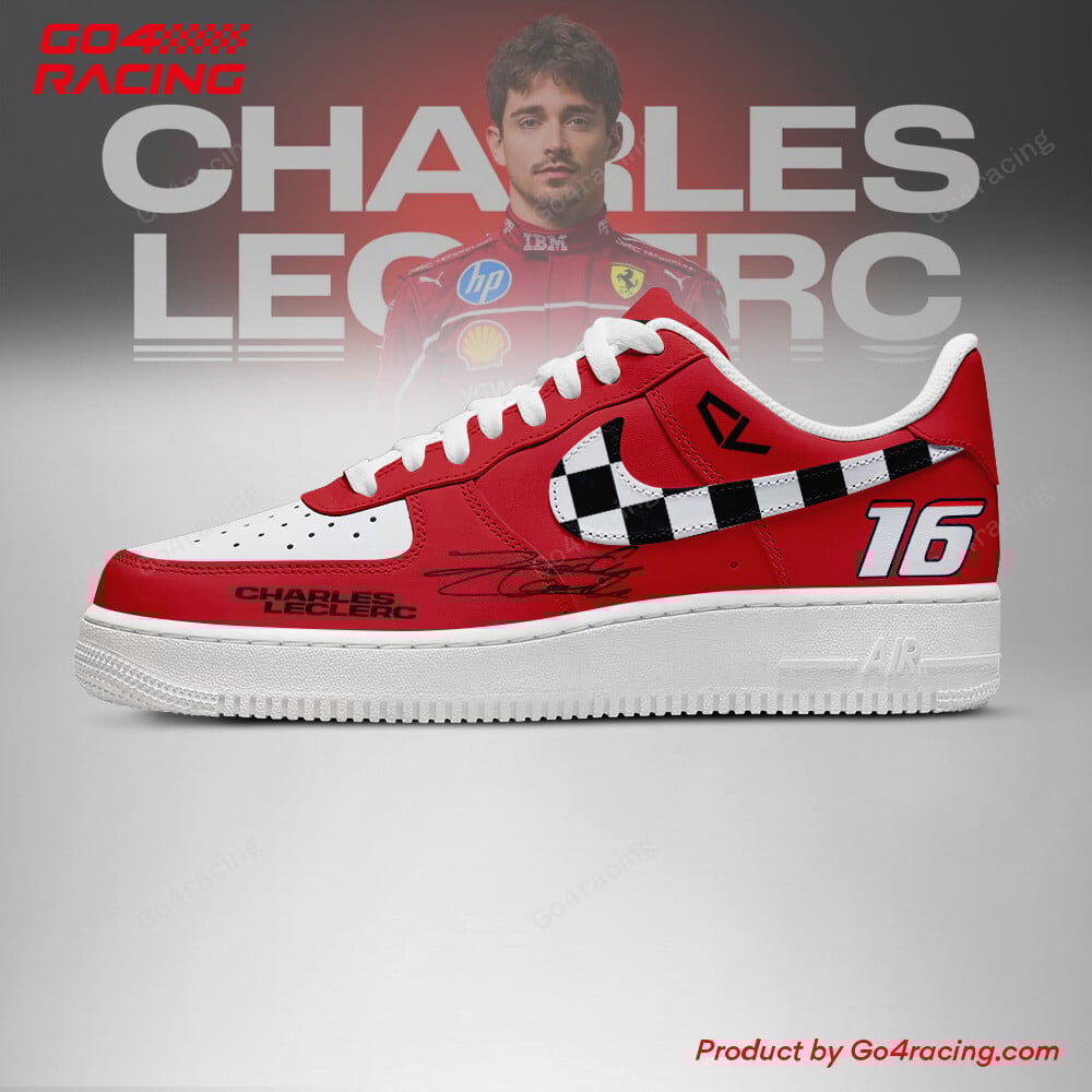 Ideafootwear Charles Leclerc - Ferrari Air Low-Top Sneakers Shoes For Men And Women 2