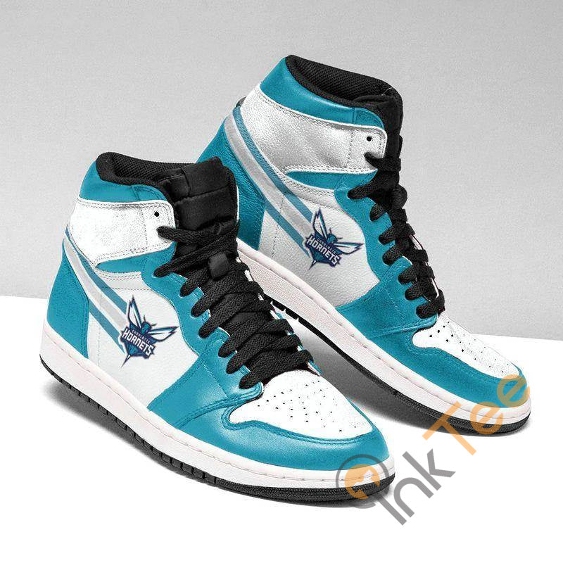 Ideafootwear Charlotte Hornets NBA AJ1 High Sneakers Shoes For Men And Women 4