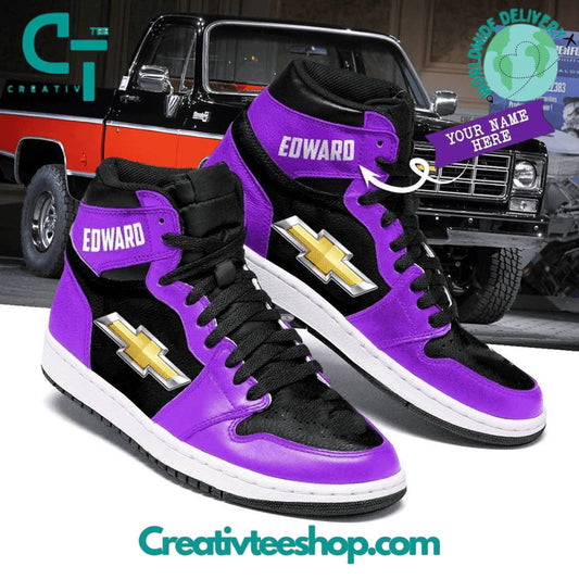 Ideafootwear Chevrolet  AJ1 High Sneakers Shoes For Men And Women 4