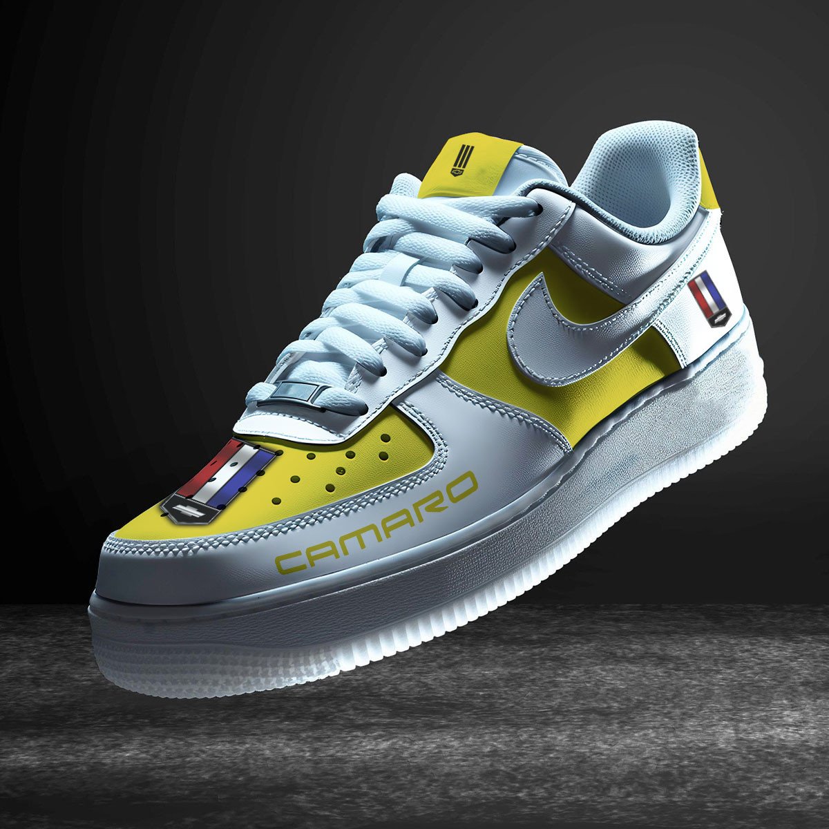 Ideafootwear Chevrolet Camaro Air Low-Top Sneakers Shoes For Men And Women 1