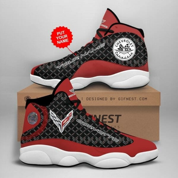 Ideafootwear Chevrolet Corvette AJ13 Sneakers Shoes For Men And Women 1
