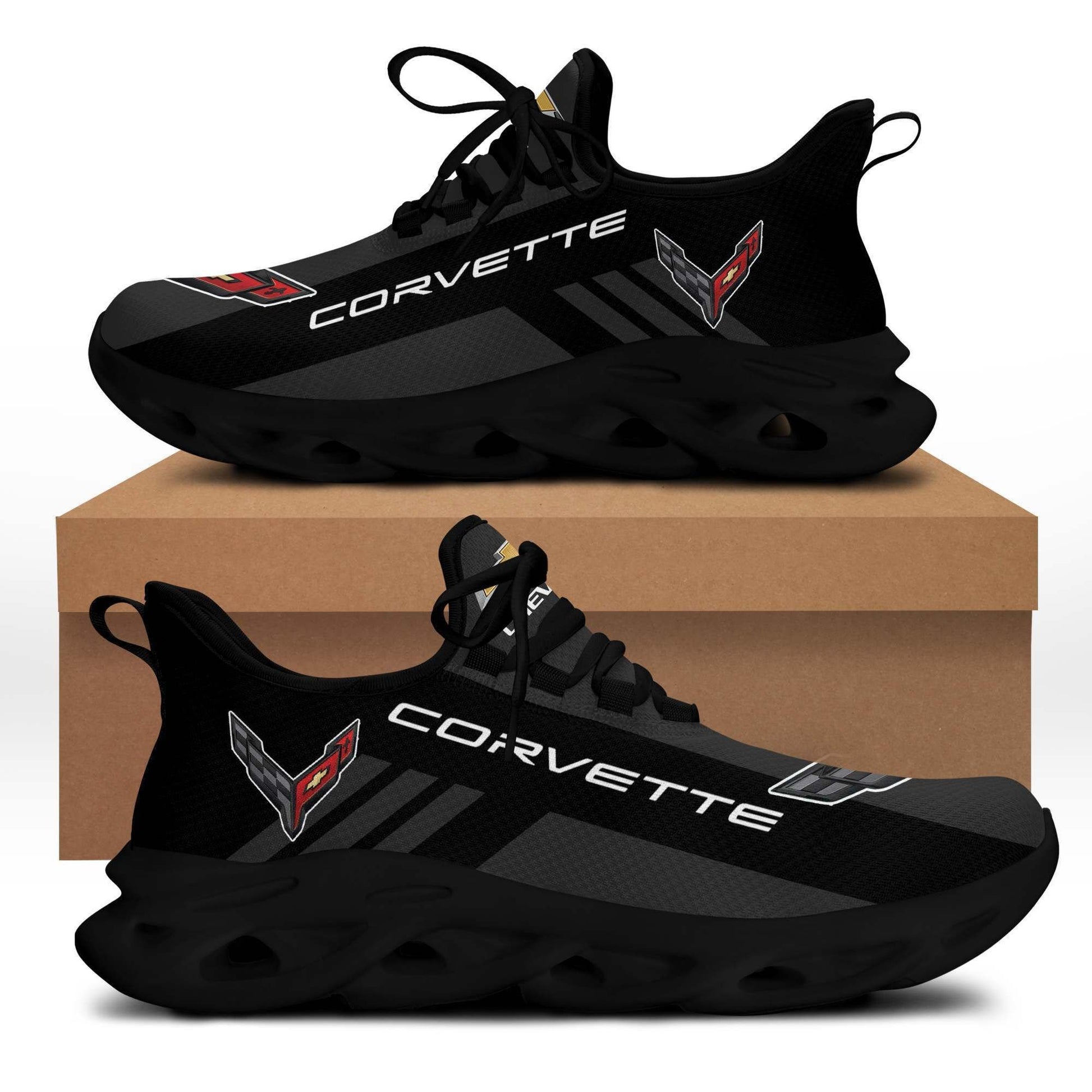Ideafootwear Chevrolet Corvette Max Soul Shoes Sneakers For Men And Women 5