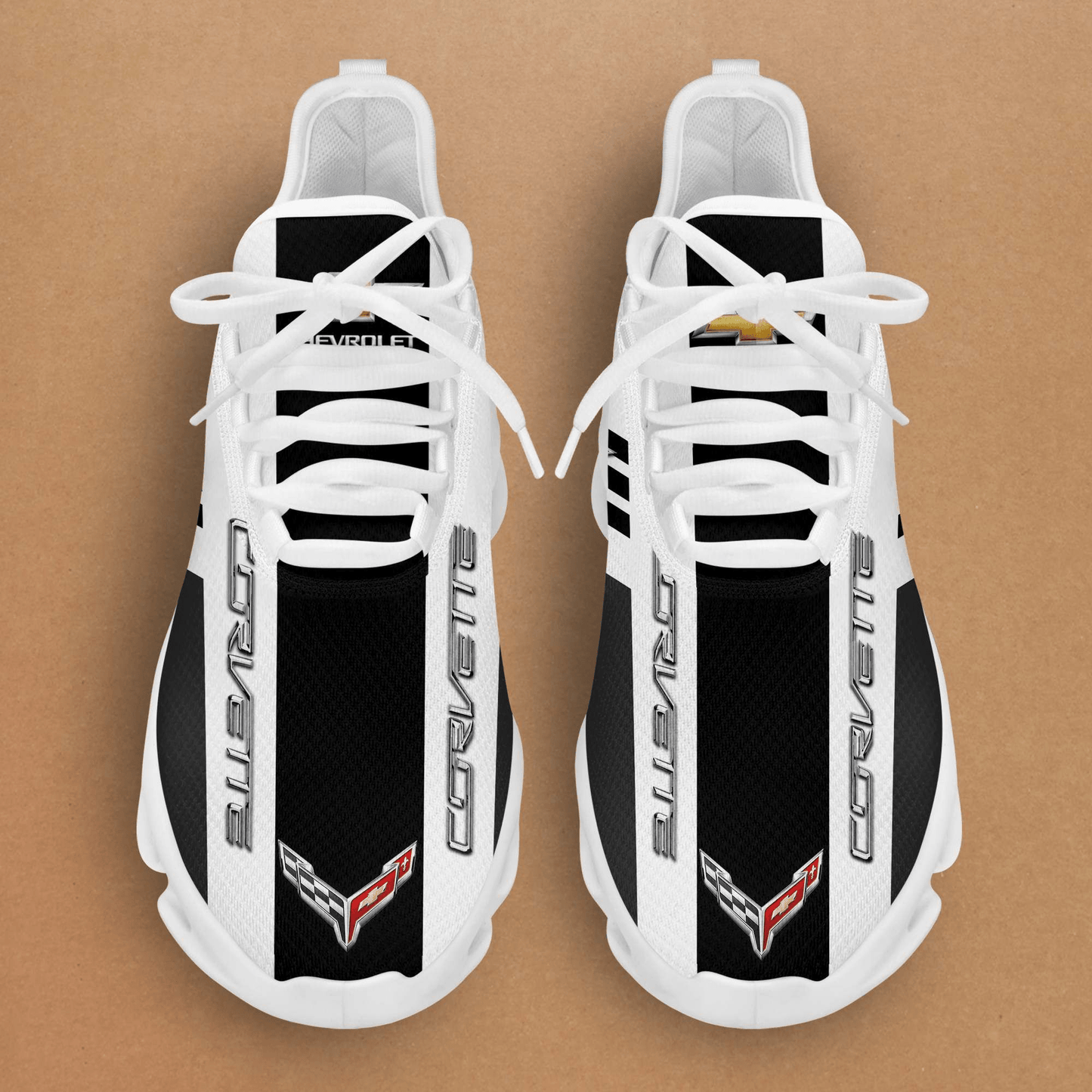 Ideafootwear Chevrolet Corvette Max Soul Shoes Sneakers For Men And Women 3