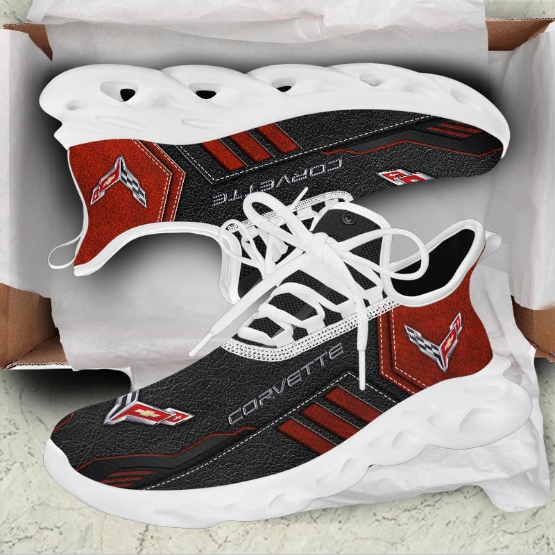 Ideafootwear Chevrolet Corvette Max Soul Shoes Sneakers For Men And Women 8