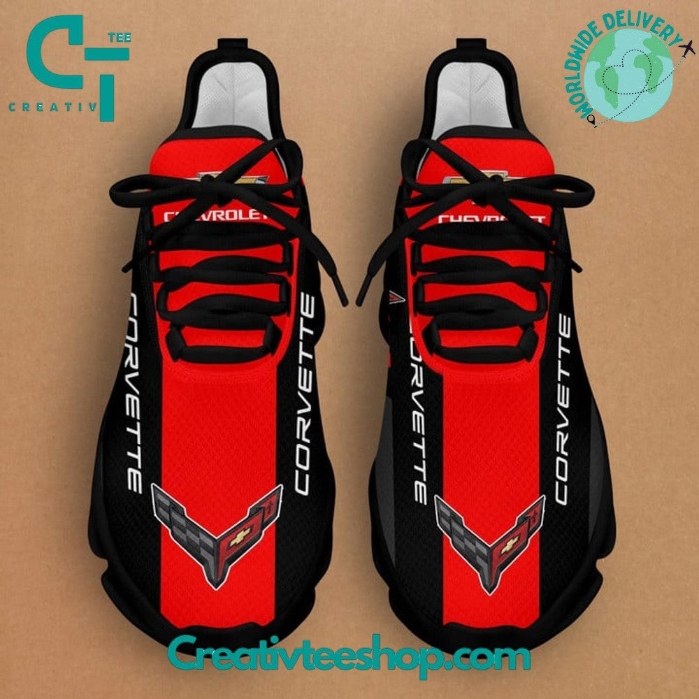 Ideafootwear Chevrolet Corvette Max Soul Shoes Sneakers For Men And Women 6