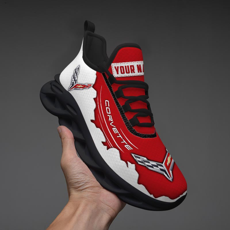 Ideafootwear Chevrolet Corvette Max Soul Shoes Sneakers For Men And Women 9