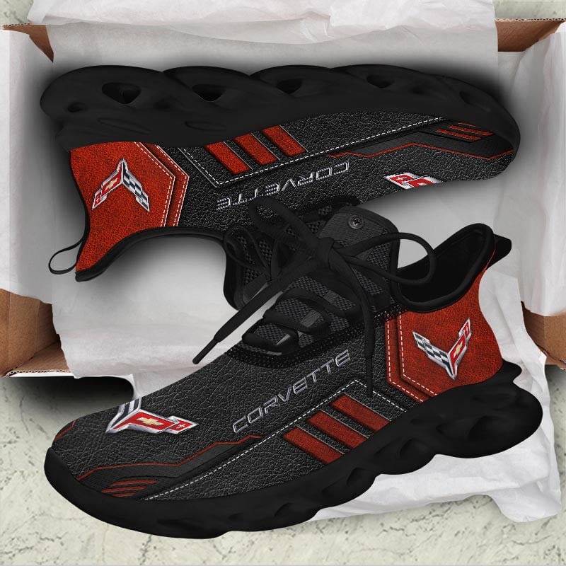 Ideafootwear Chevrolet Corvette Max Soul Shoes Sneakers For Men And Women 8
