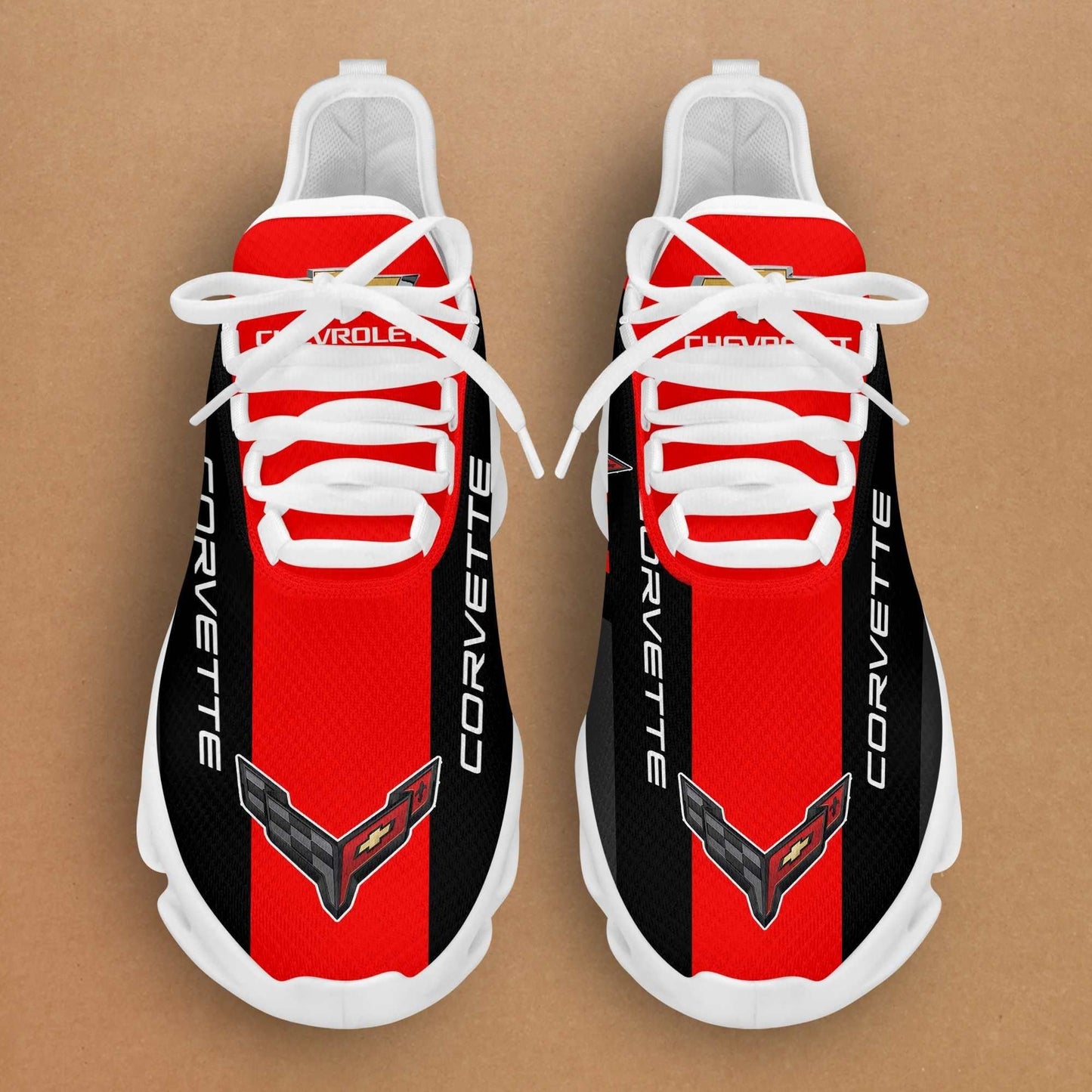 Ideafootwear Chevrolet Corvette Max Soul Shoes Sneakers For Men And Women 4