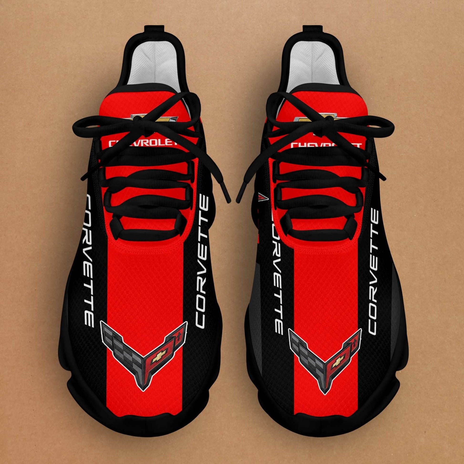 Ideafootwear Chevrolet Corvette Max Soul Shoes Sneakers For Men And Women 4