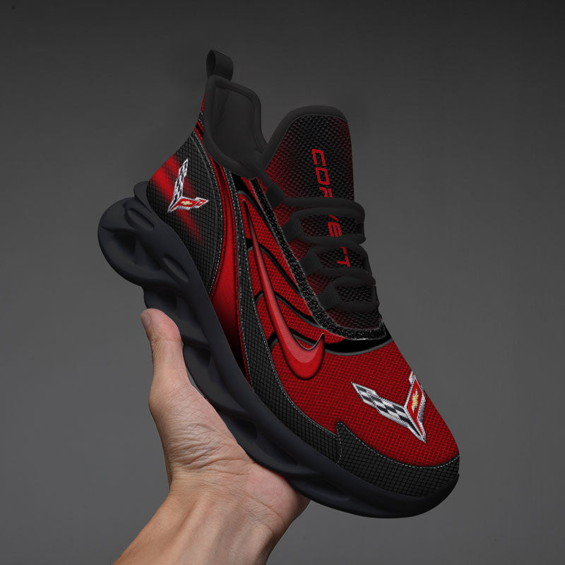Ideafootwear Chevrolet Corvette Max Soul Shoes Sneakers For Men And Women 10