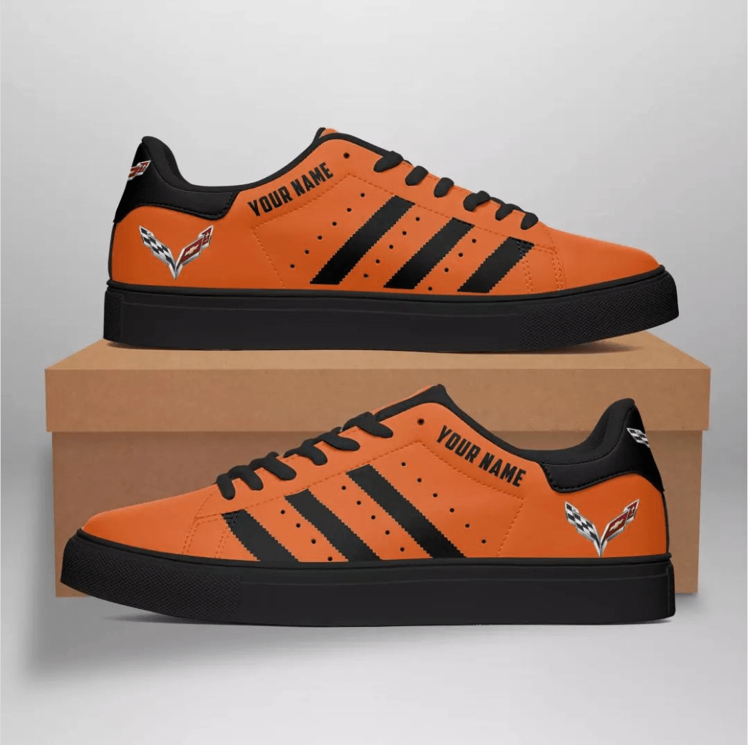 Ideafootwear Chevrolet Corvette Skate Stan Shoes Sneakes For Men And Women 5