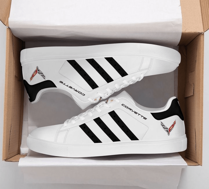 Ideafootwear Chevrolet Corvette Skate Stan Shoes Sneakes For Men And Women 8