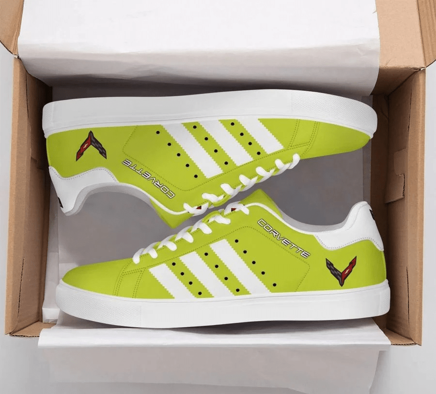 Ideafootwear Chevrolet Corvette Skate Stan Shoes Sneakes For Men And Women 6