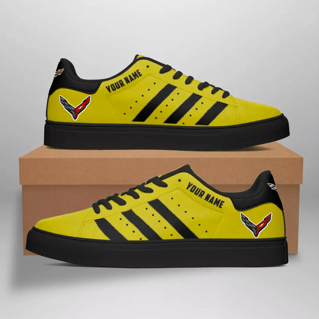 Ideafootwear Chevrolet Corvette Skate Stan Shoes Sneakes For Men And Women 2