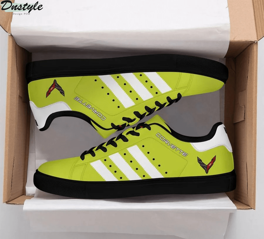 Ideafootwear Chevrolet Corvette Skate Stan Shoes Sneakes For Men And Women 6