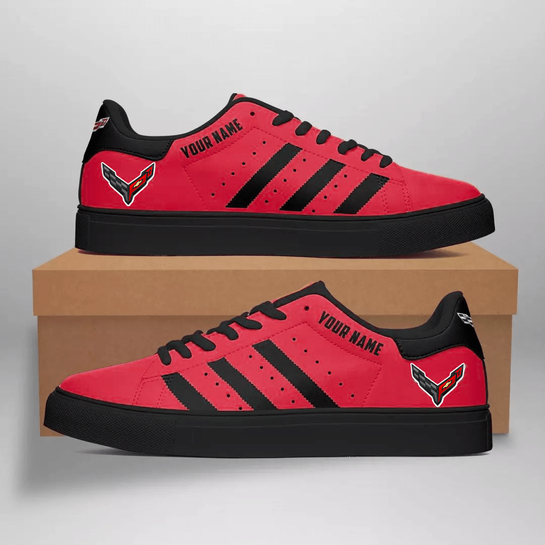 Ideafootwear Chevrolet Corvette Skate Stan Shoes Sneakes For Men And Women 3