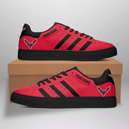 Ideafootwear Chevrolet Corvette Skate Stan Shoes Sneakes For Men And Women 3