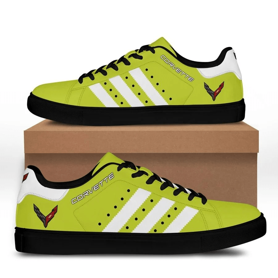 Ideafootwear Chevrolet Corvette Skate Stan Shoes Sneakes For Men And Women 6