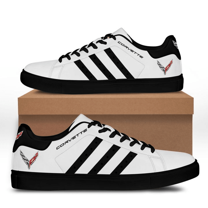 Ideafootwear Chevrolet Corvette Skate Stan Shoes Sneakes For Men And Women 8