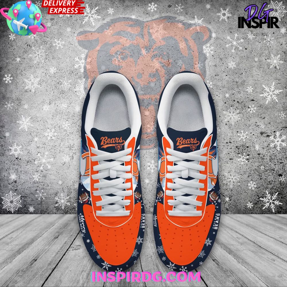 Ideafootwear Chicago Bears Air Low-Top Sneakers Shoes For Men And Women 7