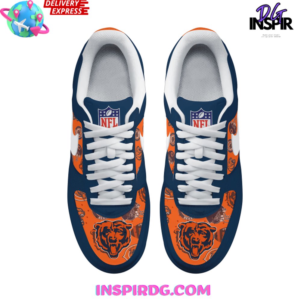 Ideafootwear Chicago Bears Air Low-Top Sneakers Shoes For Men And Women 6