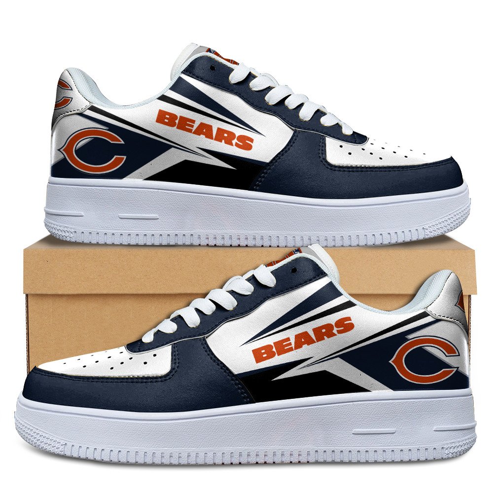 Ideafootwear Chicago Bears Air Low-Top Sneakers Shoes For Men And Women 3