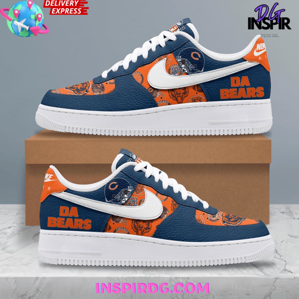 Ideafootwear Chicago Bears Air Low-Top Sneakers Shoes For Men And Women 6