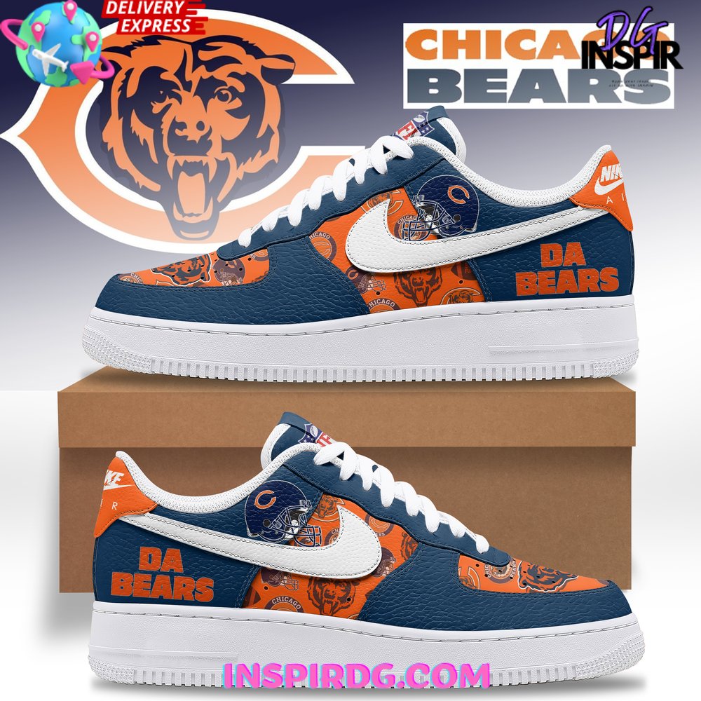 Ideafootwear Chicago Bears Air Low-Top Sneakers Shoes For Men And Women 6