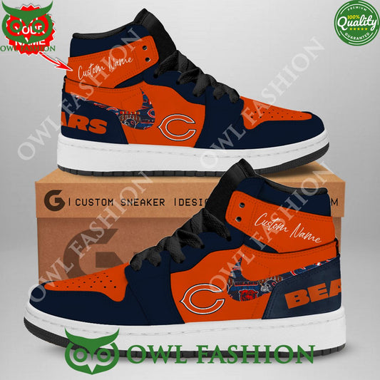 Ideafootwear Chicago Bears AJ1 High Sneakers Shoes For Men And Women 11