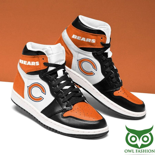Ideafootwear Chicago Bears AJ1 High Sneakers Shoes For Men And Women 12