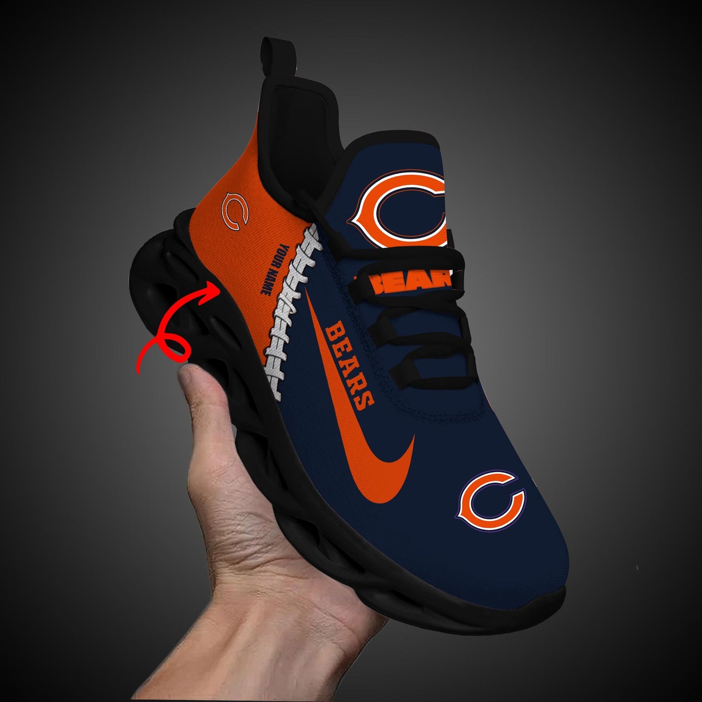 Ideafootwear Chicago Bears Max Soul Shoes Sneakers For Men And Women 57