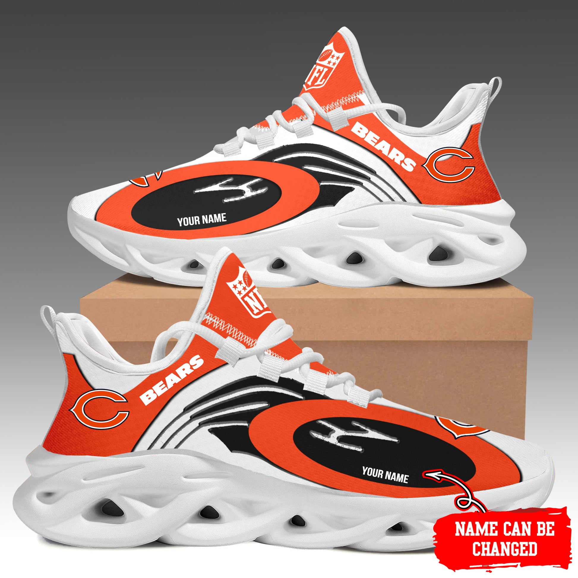Ideafootwear Chicago Bears Max Soul Shoes Sneakers For Men And Women 44