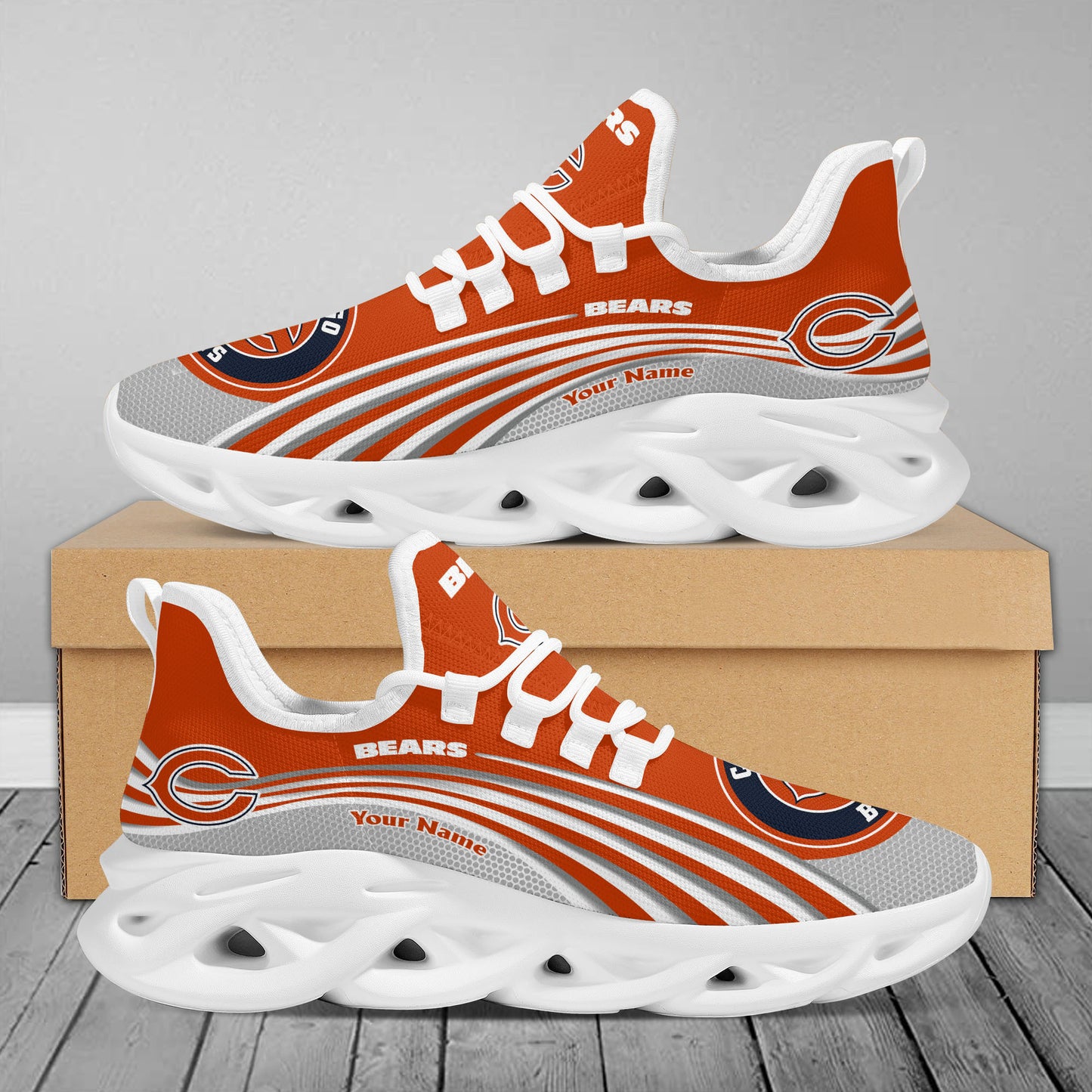 Ideafootwear Chicago Bears Max Soul Shoes Sneakers For Men And Women 66