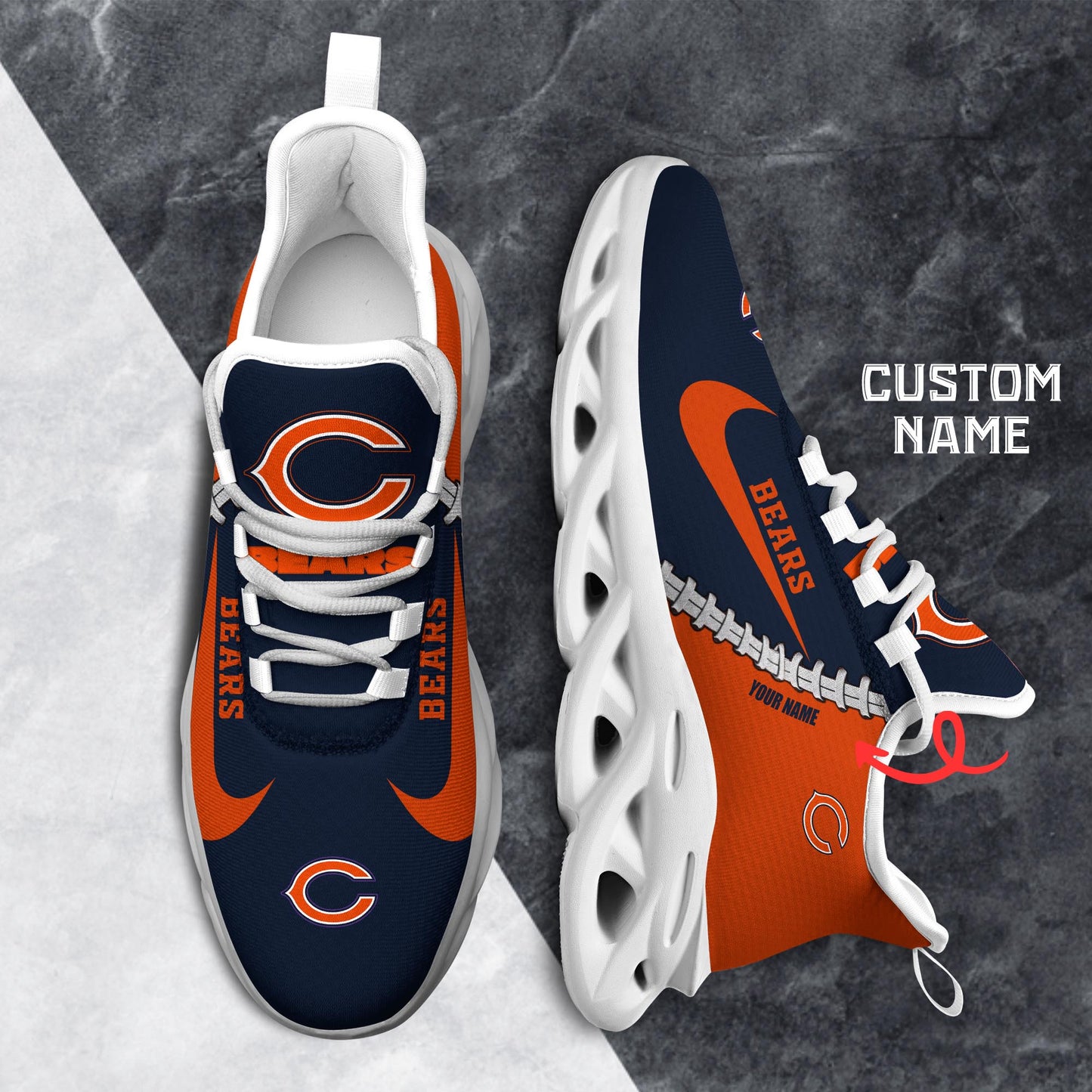 Ideafootwear Chicago Bears Max Soul Shoes Sneakers For Men And Women 57