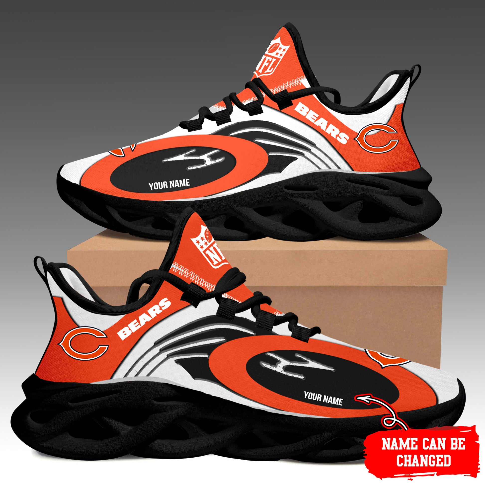 Ideafootwear Chicago Bears Max Soul Shoes Sneakers For Men And Women 44