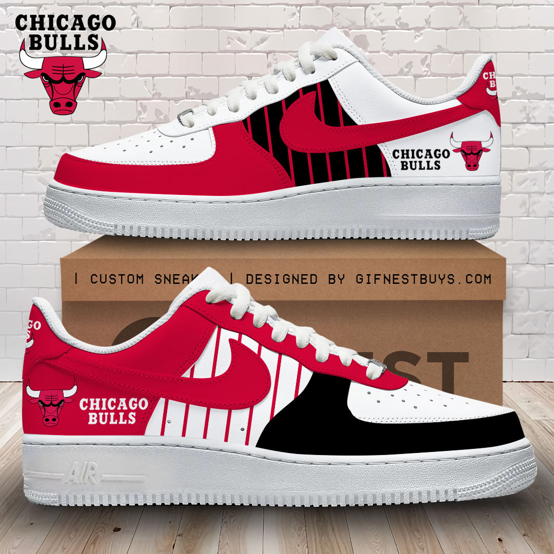 Ideafootwear Chicago Bulls Air Low-Top Sneakers Shoes For Men And Women 1
