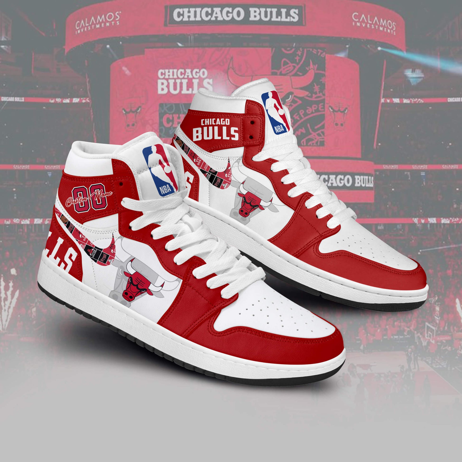 Ideafootwear Chicago Bulls AJ1 High Sneakers Shoes For Men And Women 1
