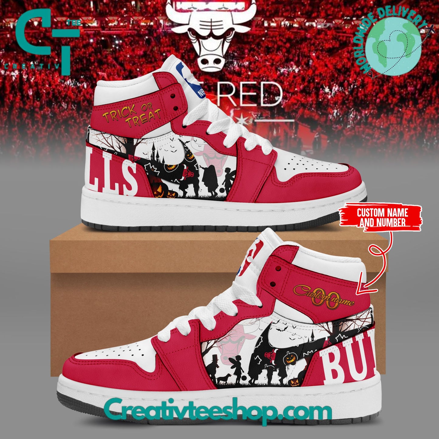 Ideafootwear Chicago Bulls AJ1 High Sneakers Shoes For Men And Women 3