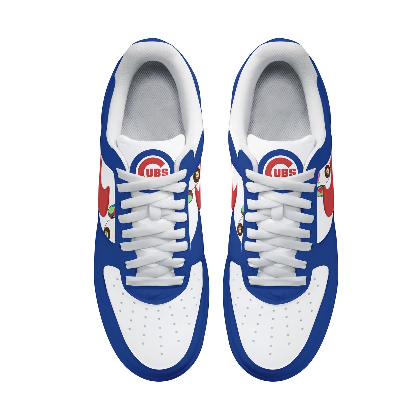 Ideafootwear Chicago Cubs Air Low-Top Sneakers Shoes For Men And Women 1