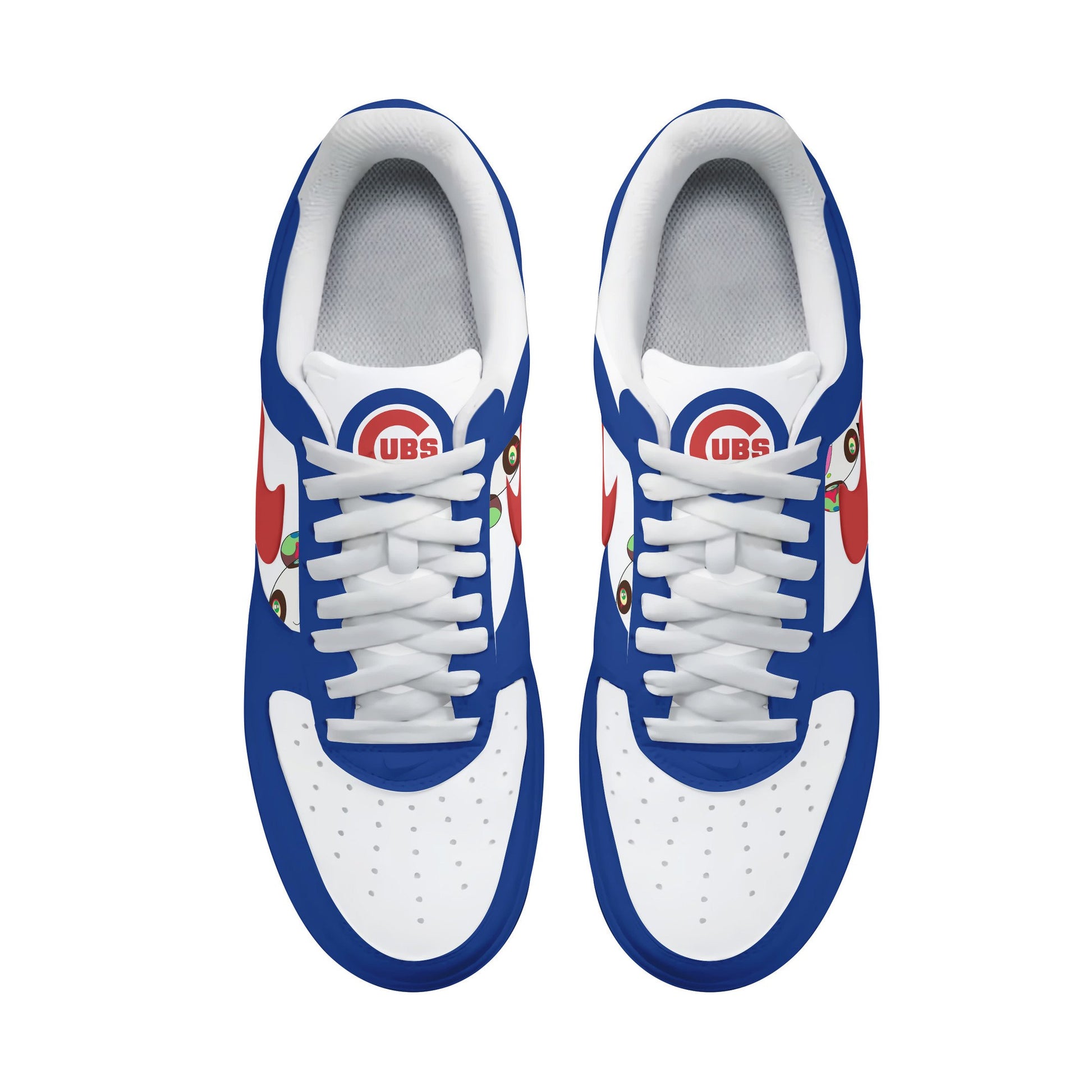 Ideafootwear Chicago Cubs Air Low-Top Sneakers Shoes For Men And Women 1