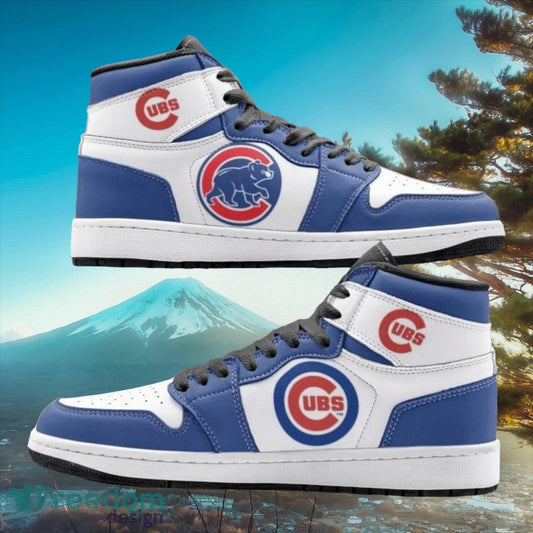 Ideafootwear Chicago Cubs AJ1 High Sneakers Shoes For Men And Women 5