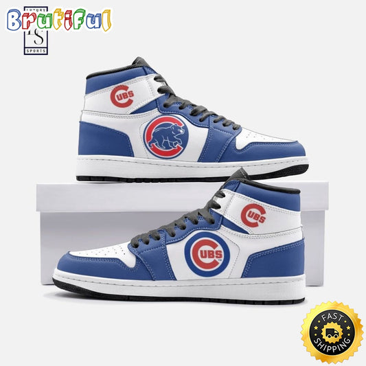 Ideafootwear Chicago Cubs MLB AJ1 High Sneakers Shoes For Men And Women 1