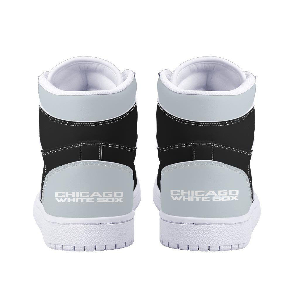 Ideafootwear Chicago White Sox AJ1 High Sneakers Shoes For Men And Women 3
