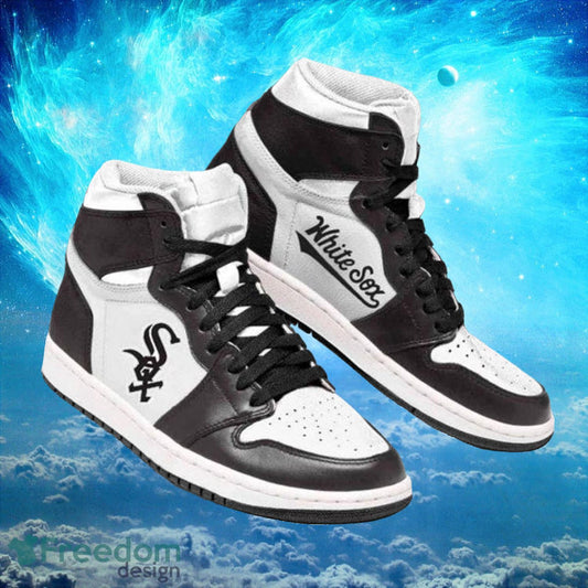 Ideafootwear Chicago White Sox AJ1 High Sneakers Shoes For Men And Women 6