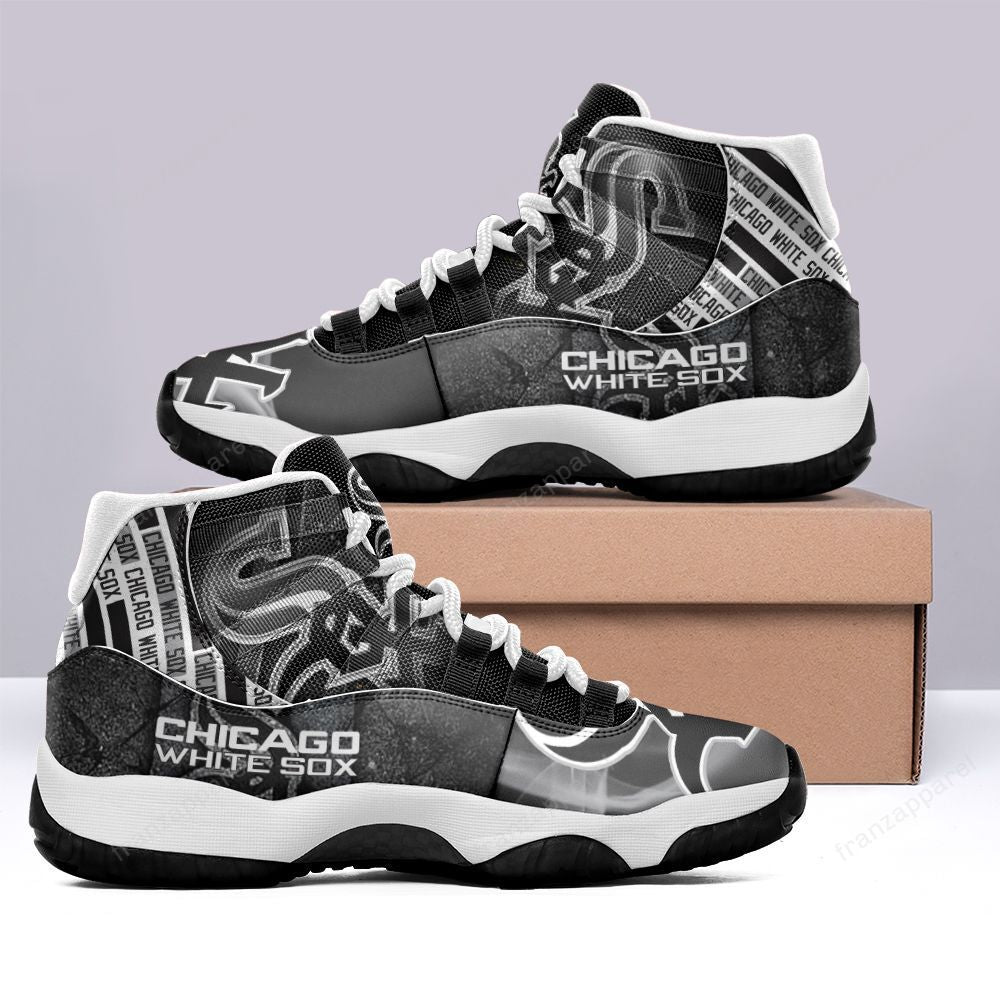 Ideafootwear Chicago White Sox AJ13 Sneakers Shoes For Men And Women 2