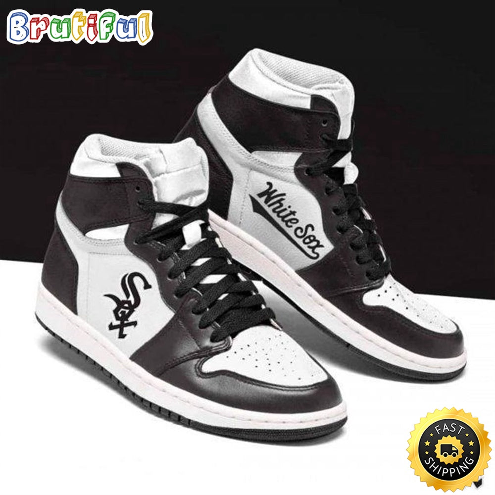 Ideafootwear Chicago White Sox MLB AJ1 High Sneakers Shoes For Men And Women 3