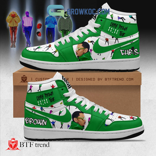 Ideafootwear Chris Brown AJ1 High Sneakers Shoes For Men And Women 2