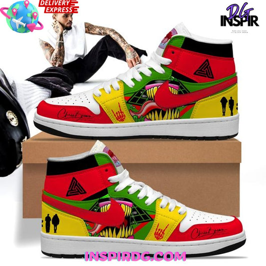 Ideafootwear Chris Brown AJ1 High Sneakers Shoes For Men And Women 6
